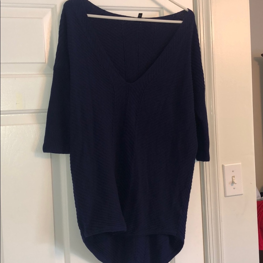 Express Blue knit slouchy sweater - light weight